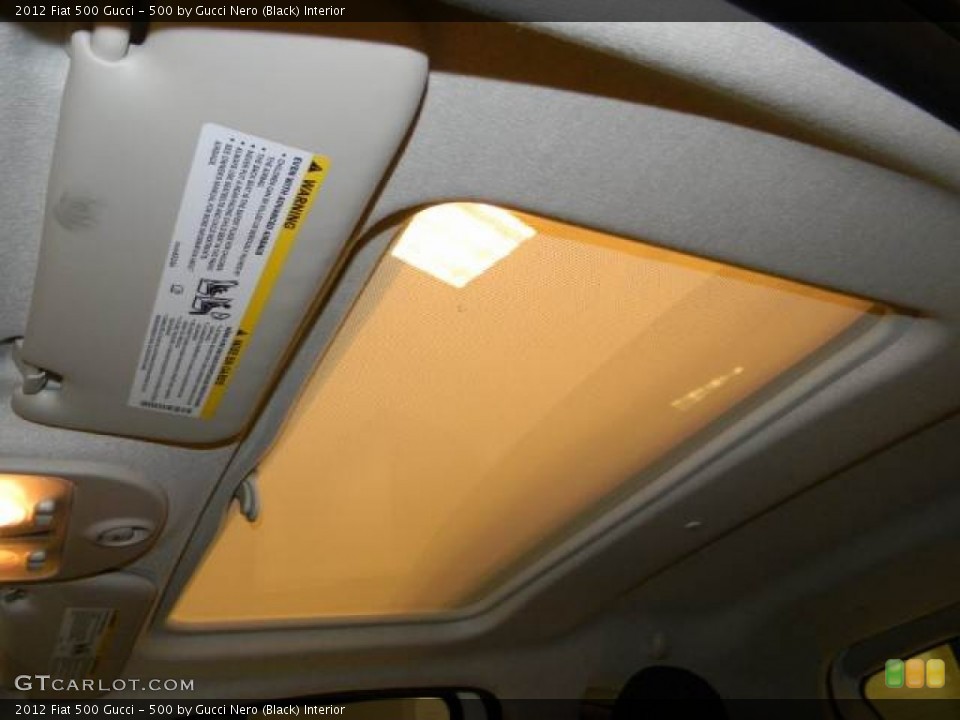 500 by Gucci Nero (Black) Interior Sunroof for the 2012 Fiat 500 Gucci #58788109