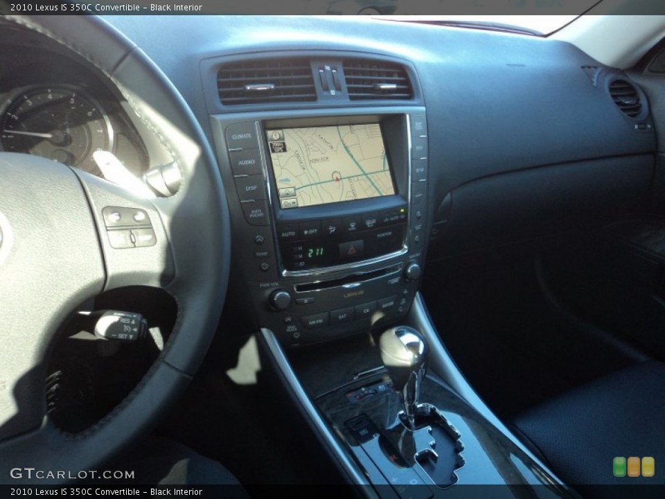 Black Interior Dashboard for the 2010 Lexus IS 350C Convertible #58788919