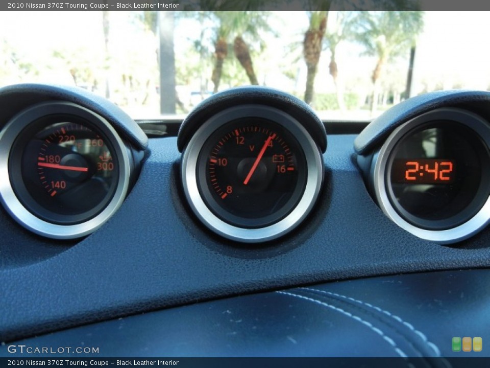 Black Leather Interior Gauges for the 2010 Nissan 370Z Touring Coupe #58789426