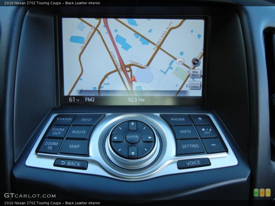 Black Leather Interior Navigation for the 2010 Nissan 370Z Touring Coupe #58789435