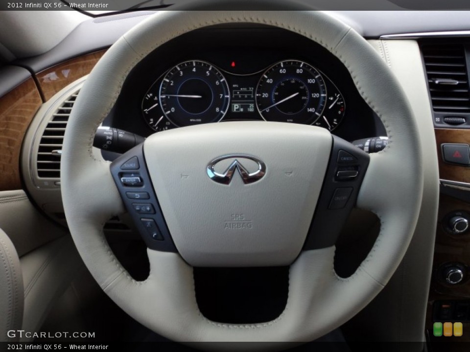 Wheat Interior Steering Wheel for the 2012 Infiniti QX 56 #58790452
