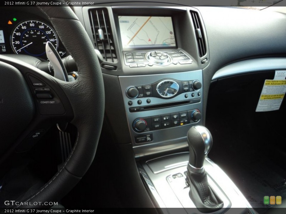 Graphite Interior Controls for the 2012 Infiniti G 37 Journey Coupe #58790957