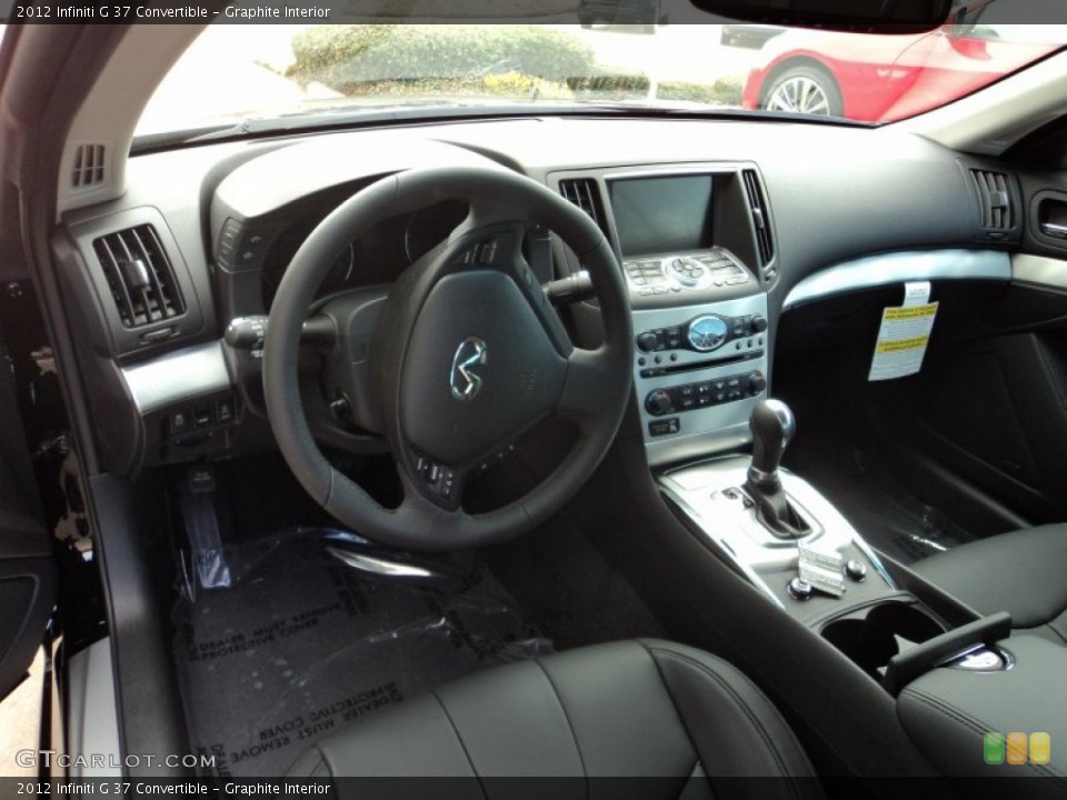 Graphite Interior Dashboard for the 2012 Infiniti G 37 Convertible #58791105