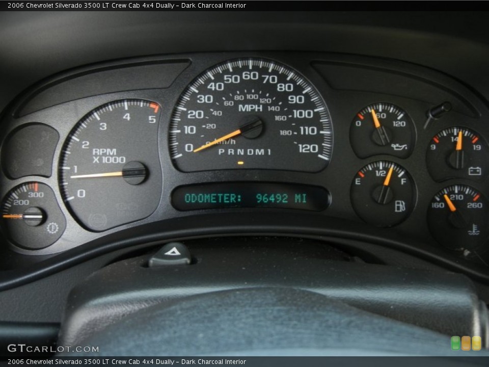 Dark Charcoal Interior Gauges for the 2006 Chevrolet Silverado 3500 LT Crew Cab 4x4 Dually #58791111