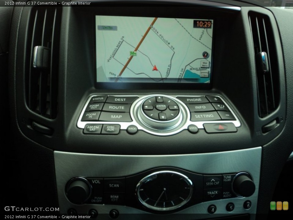 Graphite Interior Navigation for the 2012 Infiniti G 37 Convertible #58791133