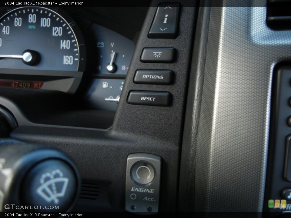 Ebony Interior Controls for the 2004 Cadillac XLR Roadster #58791702