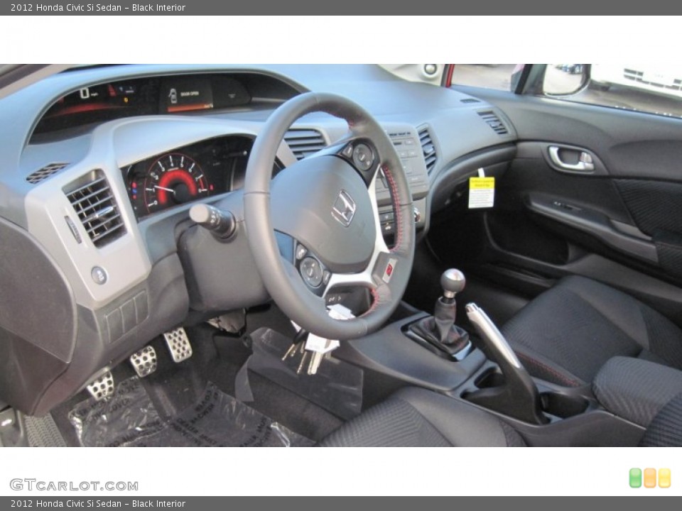Black Interior Photo for the 2012 Honda Civic Si Sedan #58792178