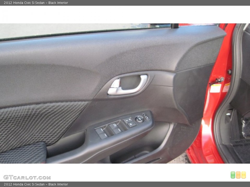 Black Interior Door Panel for the 2012 Honda Civic Si Sedan #58792197