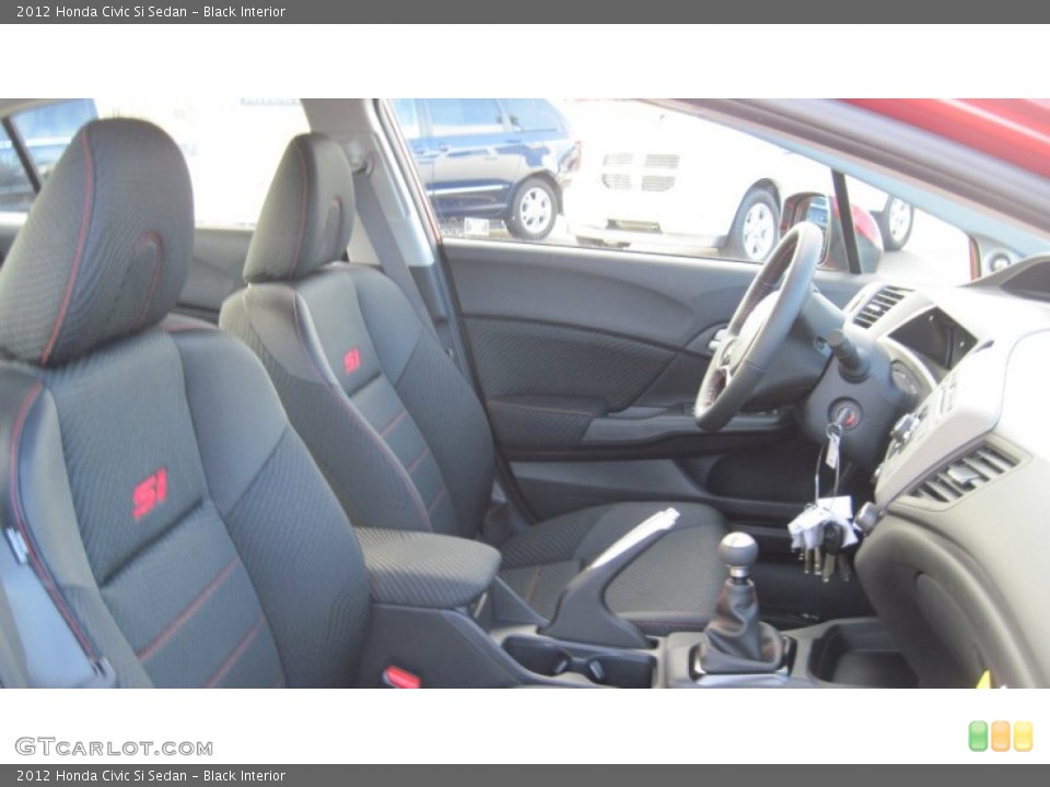 Black Interior Photo for the 2012 Honda Civic Si Sedan #58792250