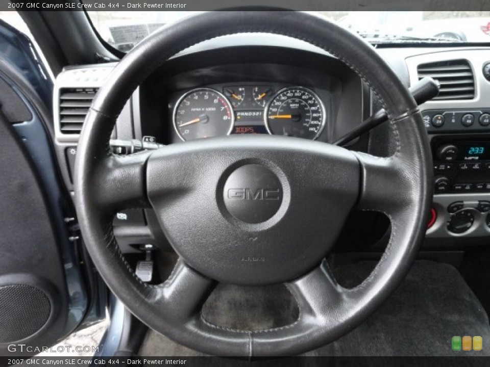 Dark Pewter Interior Steering Wheel for the 2007 GMC Canyon SLE Crew Cab 4x4 #58795278