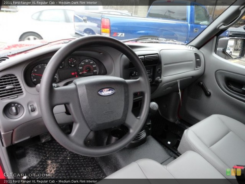 Medium Dark Flint Interior Prime Interior for the 2011 Ford Ranger XL Regular Cab #58797375