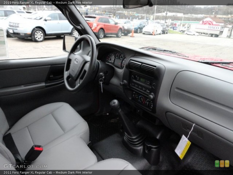 Medium Dark Flint Interior Dashboard for the 2011 Ford Ranger XL Regular Cab #58797405