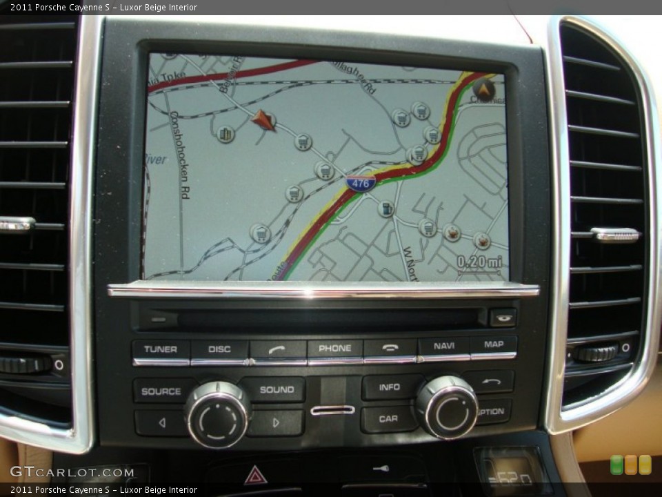 Luxor Beige Interior Navigation for the 2011 Porsche Cayenne S #58798170