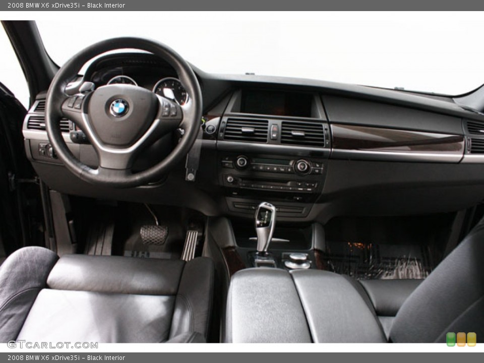Black 2008 BMW X6 Interiors