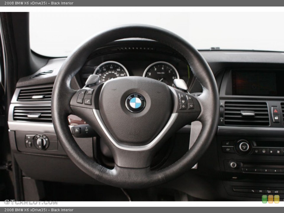 Black Interior Steering Wheel for the 2008 BMW X6 xDrive35i #58801920
