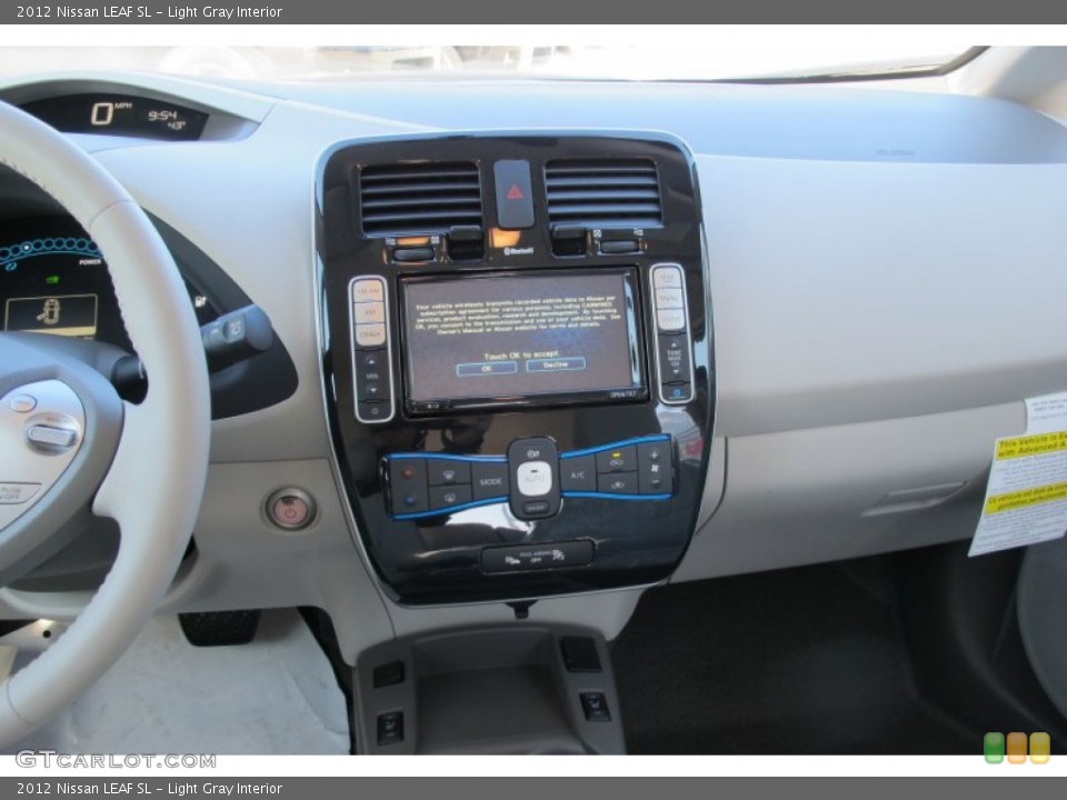 Light Gray Interior Dashboard for the 2012 Nissan LEAF SL #58802730