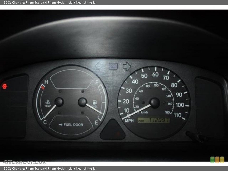 Light Neutral Interior Gauges for the 2002 Chevrolet Prizm  #58805868