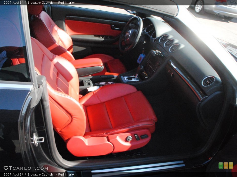 Red Interior Photo for the 2007 Audi S4 4.2 quattro Cabriolet #58809534