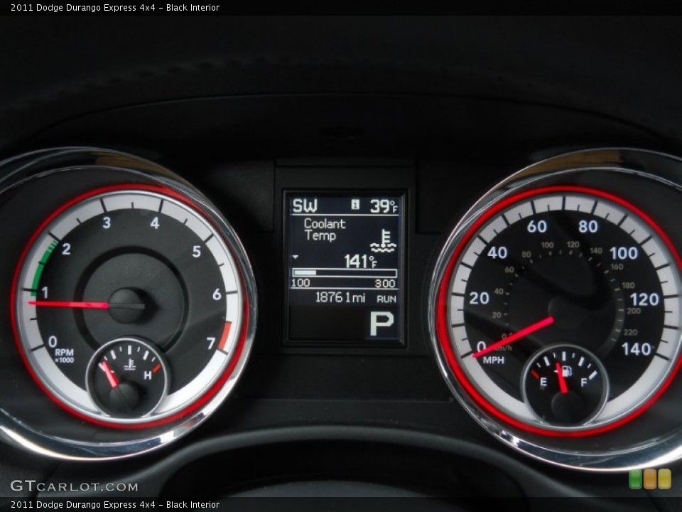 Black Interior Gauges for the 2011 Dodge Durango Express 4x4 #58811205