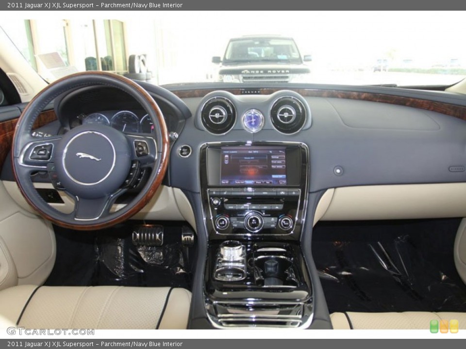 Parchment/Navy Blue Interior Dashboard for the 2011 Jaguar XJ XJL Supersport #58811277