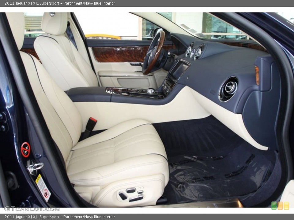 Parchment/Navy Blue Interior Photo for the 2011 Jaguar XJ XJL Supersport #58811421