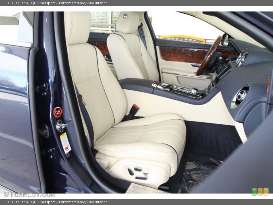 Parchment/Navy Blue Interior Photo for the 2011 Jaguar XJ XJL Supersport #58811430