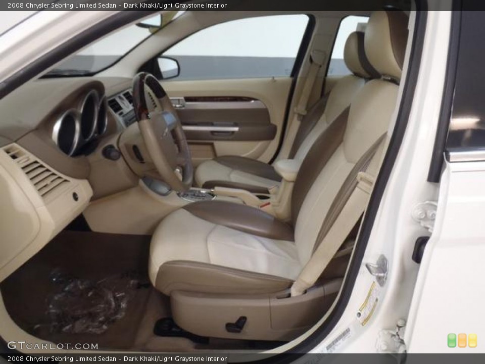 Dark Khaki/Light Graystone Interior Photo for the 2008 Chrysler Sebring Limited Sedan #58812015