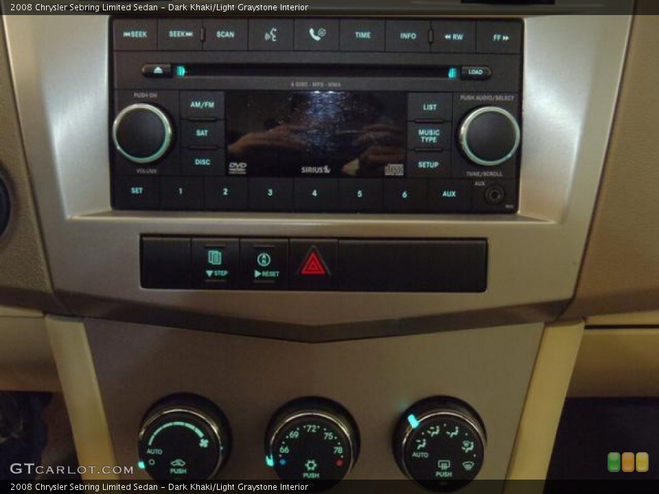 Dark Khaki/Light Graystone Interior Controls for the 2008 Chrysler Sebring Limited Sedan #58812045