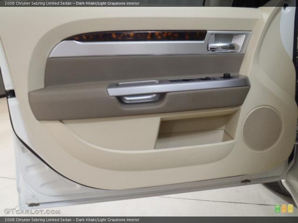 Dark Khaki/Light Graystone Interior Door Panel for the 2008 Chrysler Sebring Limited Sedan #58812060