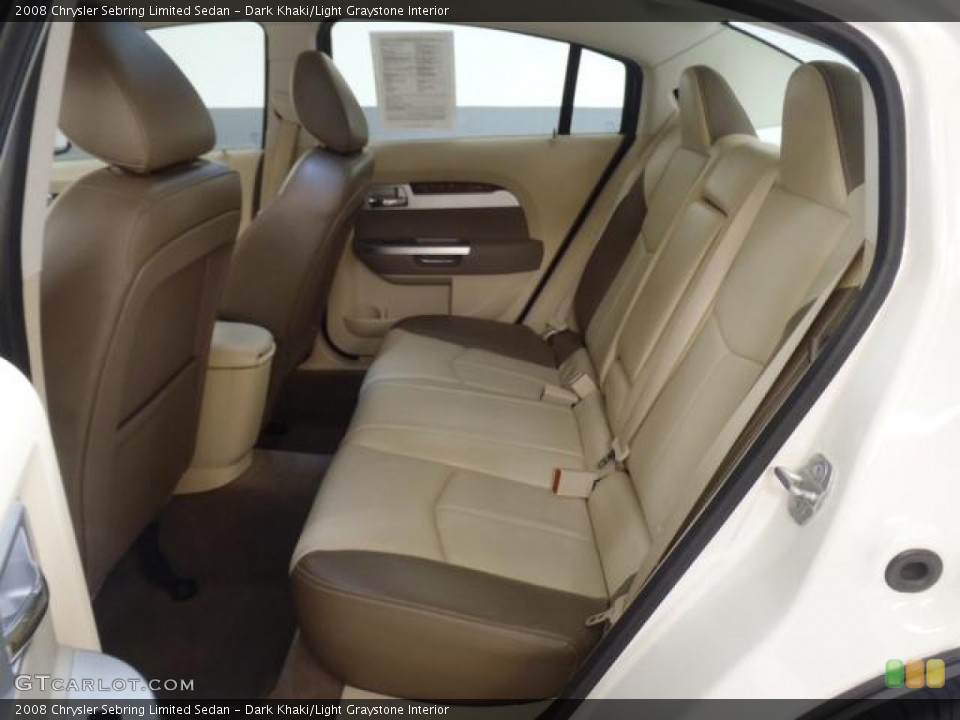 Dark Khaki/Light Graystone Interior Photo for the 2008 Chrysler Sebring Limited Sedan #58812066