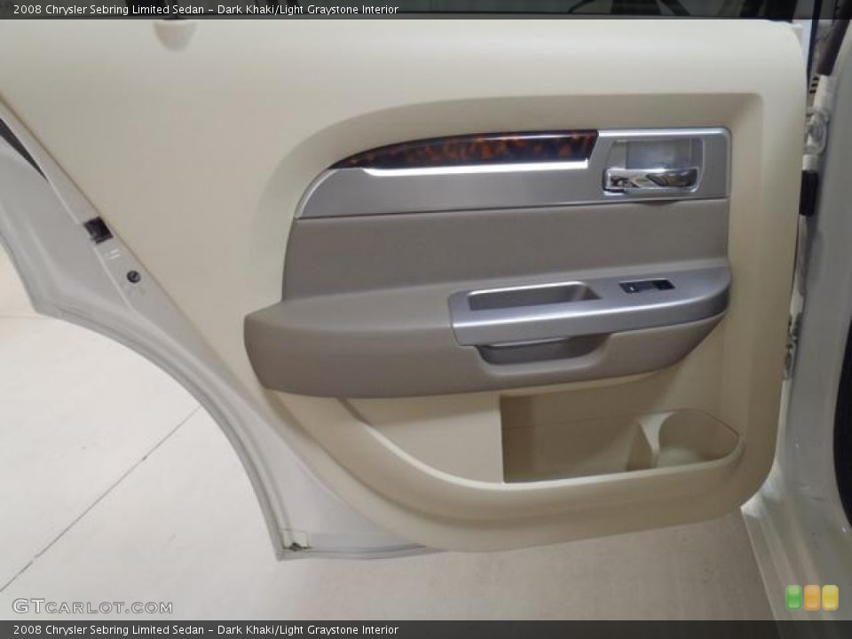 Dark Khaki/Light Graystone Interior Door Panel for the 2008 Chrysler Sebring Limited Sedan #58812084