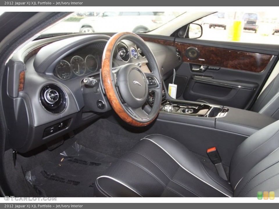 Jet/Ivory Interior Photo for the 2012 Jaguar XJ XJL Portfolio #58812312