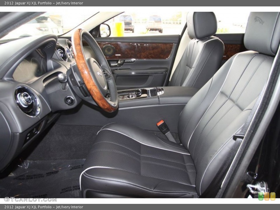 Jet/Ivory Interior Photo for the 2012 Jaguar XJ XJL Portfolio #58812324