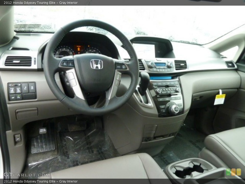 Gray Interior Dashboard for the 2012 Honda Odyssey Touring Elite #58814421