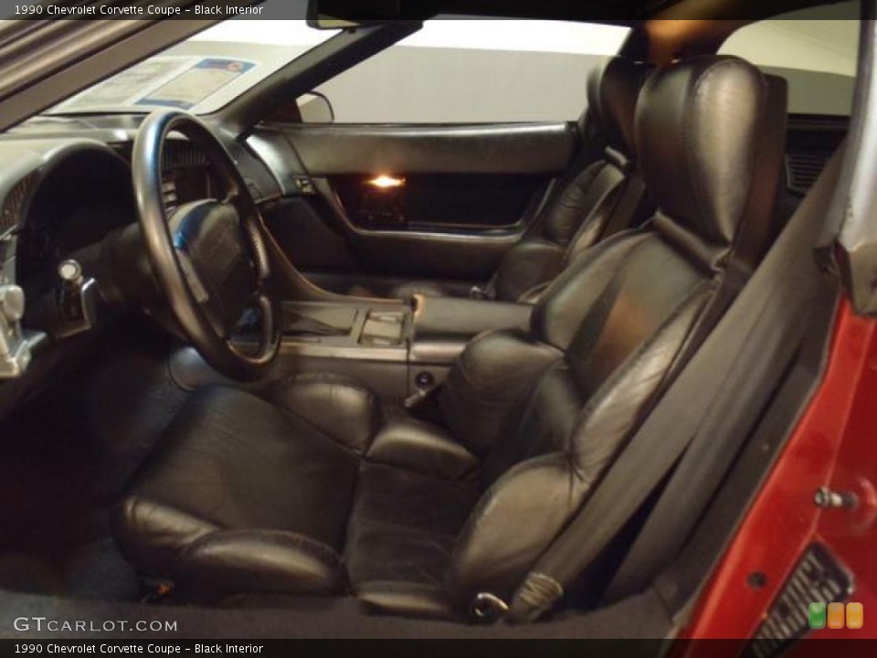 Black Interior Photo for the 1990 Chevrolet Corvette Coupe #58816260