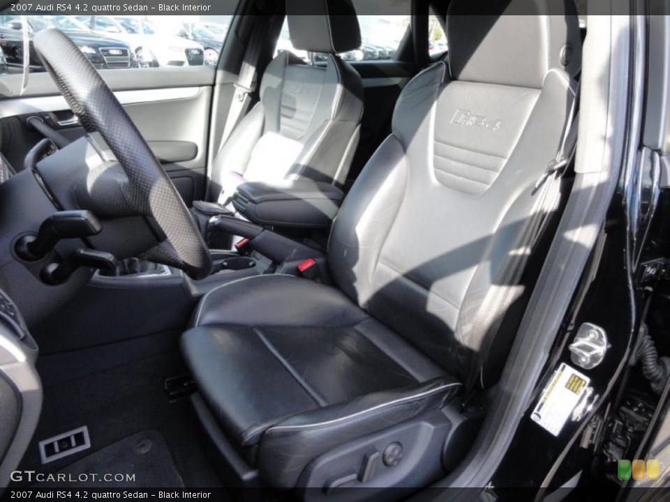 Black Interior Photo for the 2007 Audi RS4 4.2 quattro Sedan #58820604