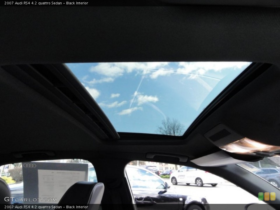 Black Interior Sunroof for the 2007 Audi RS4 4.2 quattro Sedan #58820643