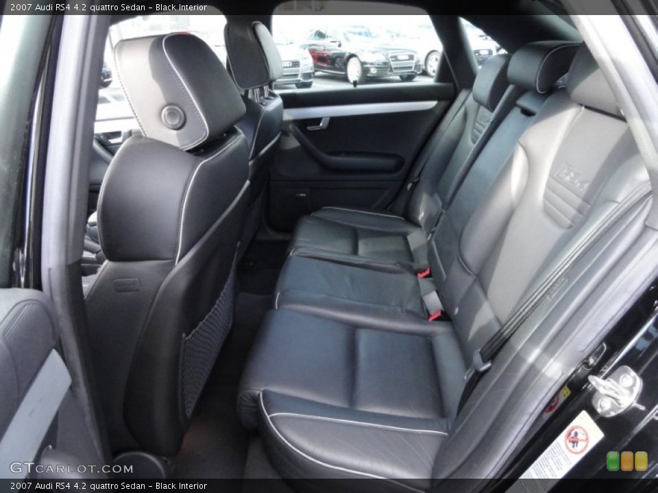 Black Interior Photo for the 2007 Audi RS4 4.2 quattro Sedan #58820668