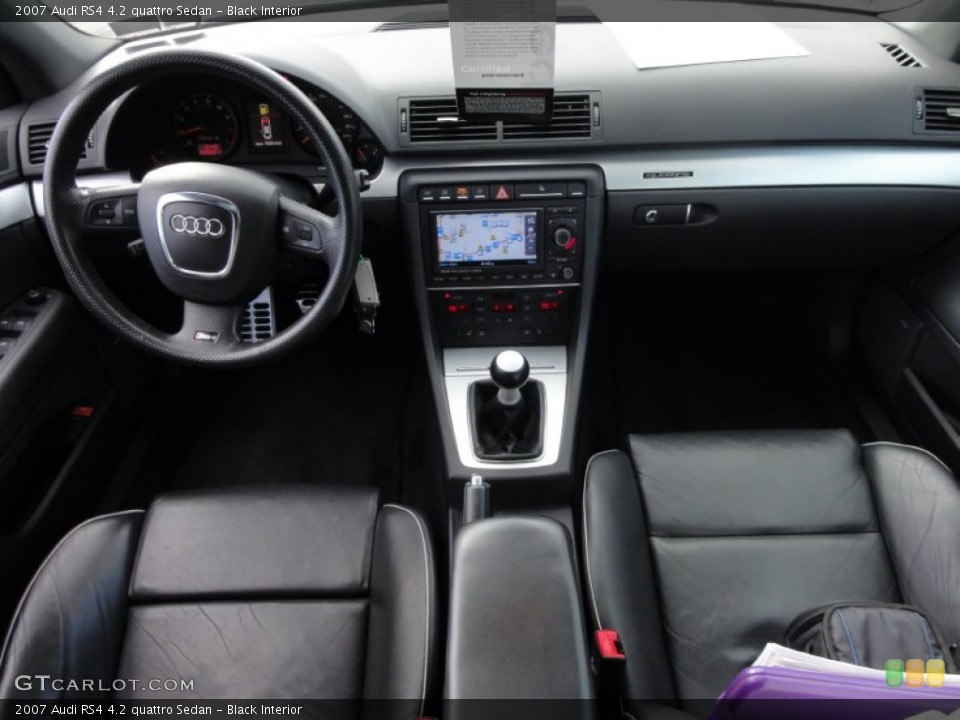 Black Interior Dashboard for the 2007 Audi RS4 4.2 quattro Sedan #58820685