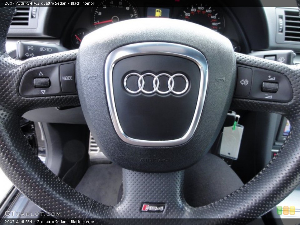 Black Interior Controls for the 2007 Audi RS4 4.2 quattro Sedan #58820811