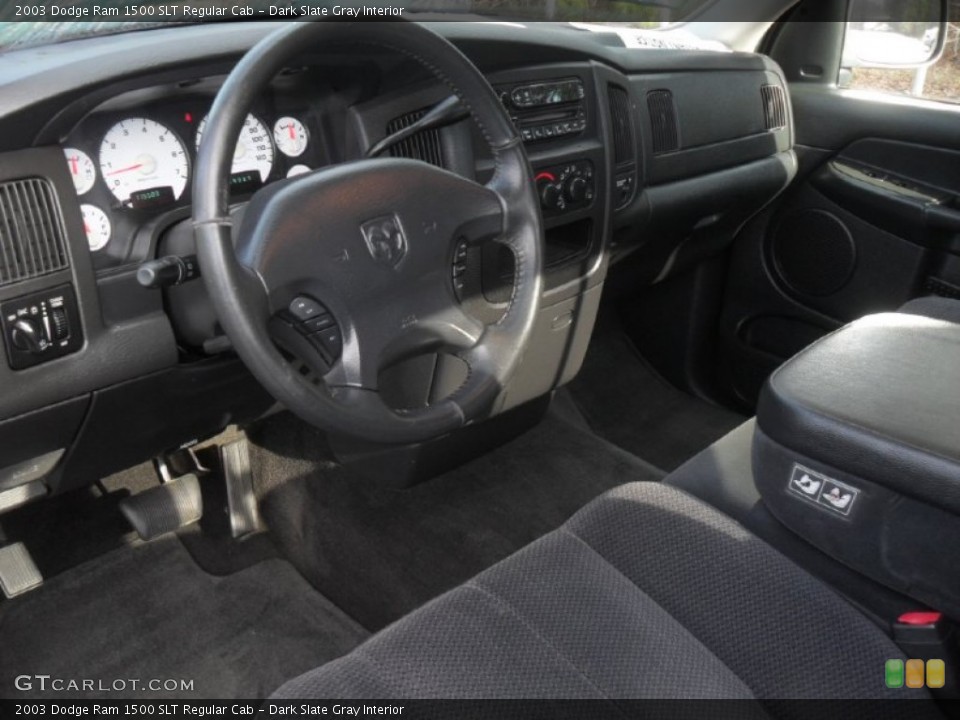 Dark Slate Gray Interior Prime Interior for the 2003 Dodge Ram 1500 SLT Regular Cab #58823061