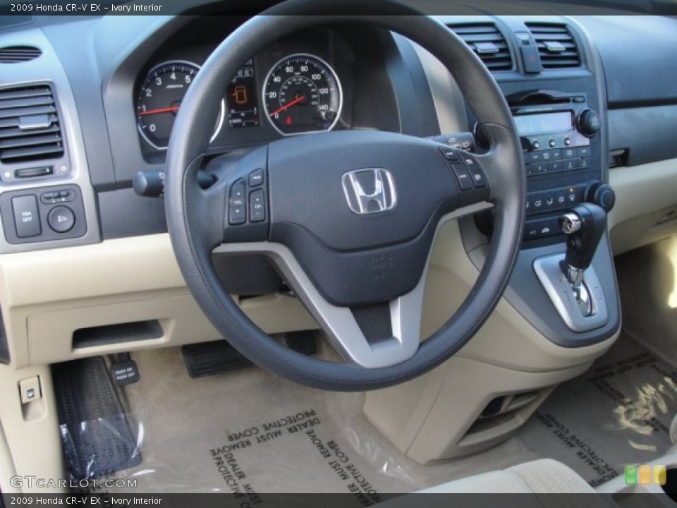 Ivory Interior Steering Wheel for the 2009 Honda CR-V EX #58824704