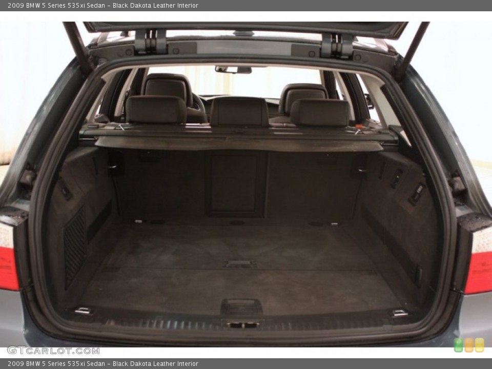 Black Dakota Leather Interior Trunk for the 2009 BMW 5 Series 535xi Sedan #58826158