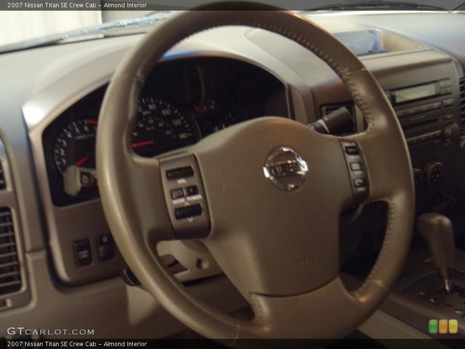 Almond Interior Steering Wheel for the 2007 Nissan Titan SE Crew Cab #58829128