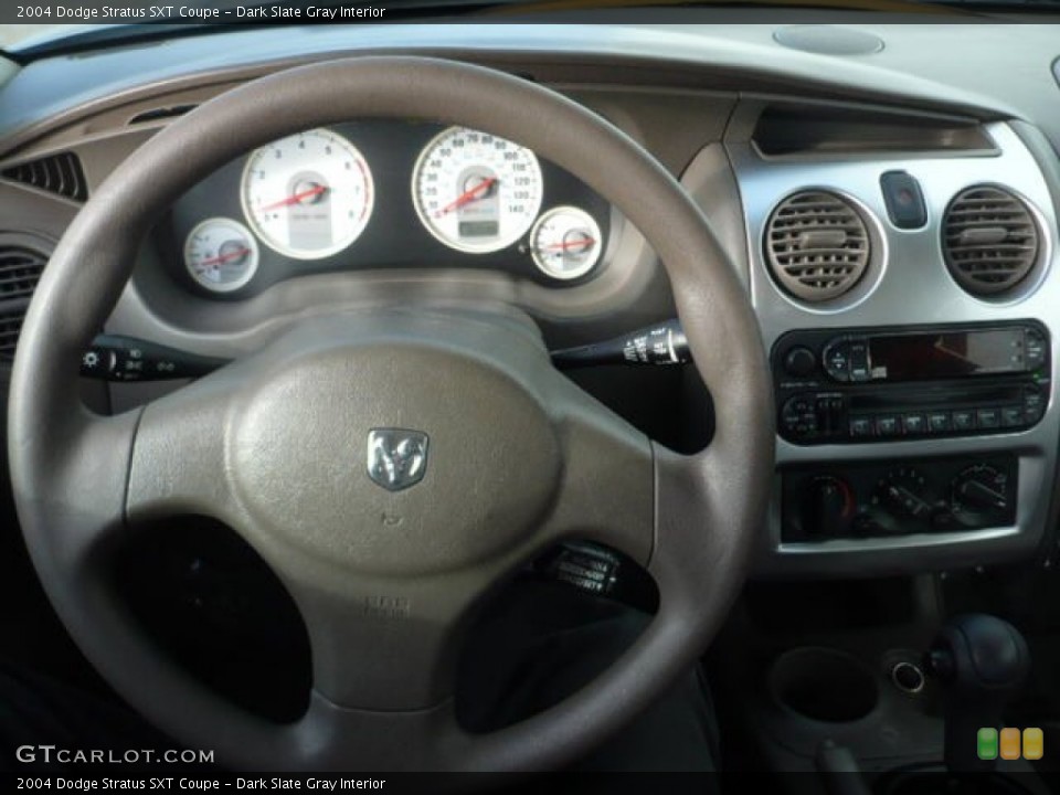 Dark Slate Gray Interior Steering Wheel for the 2004 Dodge Stratus SXT Coupe #58831138