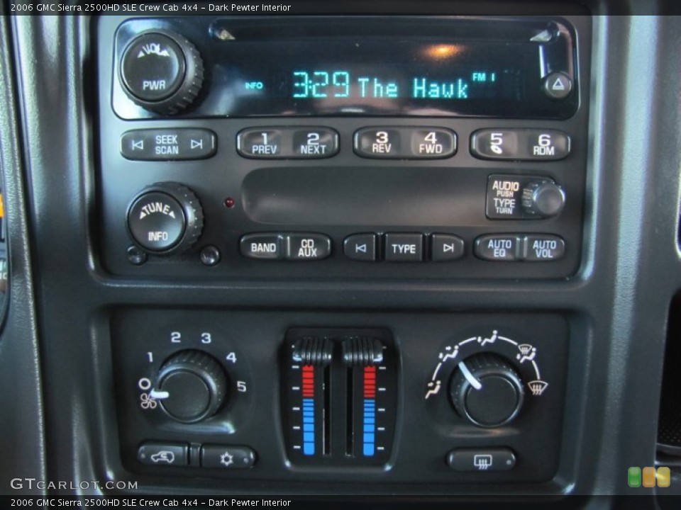 Dark Pewter Interior Audio System for the 2006 GMC Sierra 2500HD SLE Crew Cab 4x4 #58834003