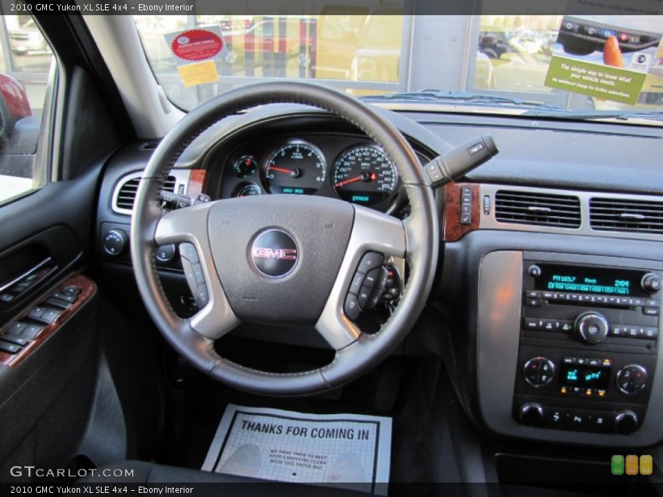 Ebony Interior Steering Wheel for the 2010 GMC Yukon XL SLE 4x4 #58834775