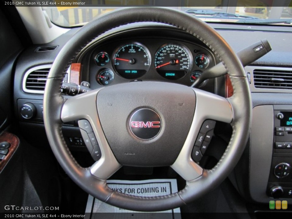 Ebony Interior Steering Wheel for the 2010 GMC Yukon XL SLE 4x4 #58834787
