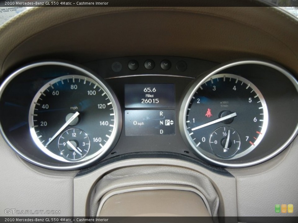 Cashmere Interior Gauges for the 2010 Mercedes-Benz GL 550 4Matic #58836404