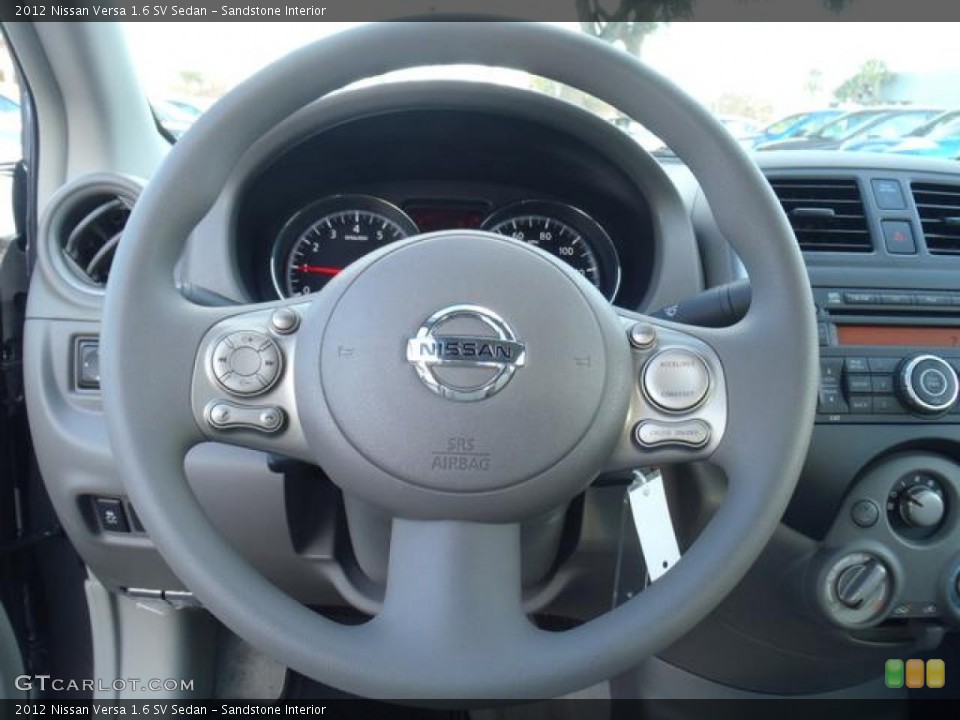 Sandstone Interior Steering Wheel for the 2012 Nissan Versa 1.6 SV Sedan #58837079